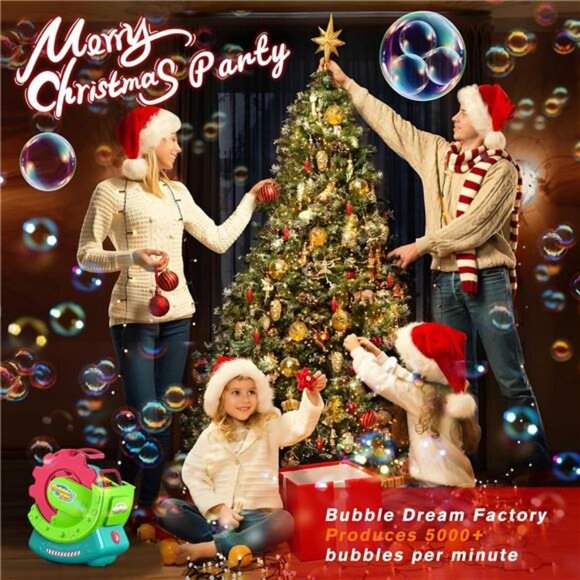 Bubble Machine for Toddlers Kids, Bubble Blower with 8oz Bubble Solution, Make - Picture 4 of 7